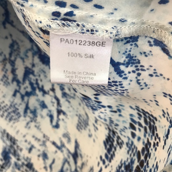 Parker silk Duncan snake print blouse - Picture 6 of 7